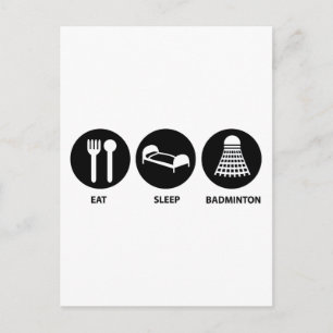 Postal Eat Sleep Badminton