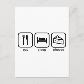Postal Eat Sleep Cheese