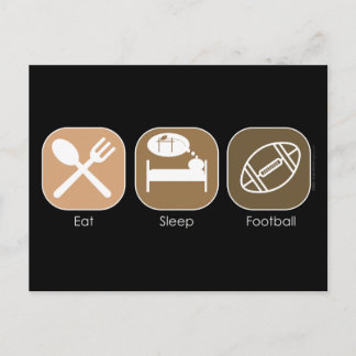 Postal Eat Sleep Football