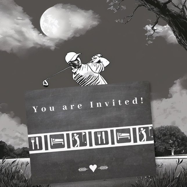 Postal Eat Sleep Golf (Subido por el creador)