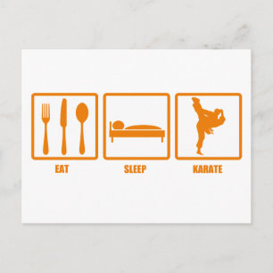 Postal Eat Sleep Karate