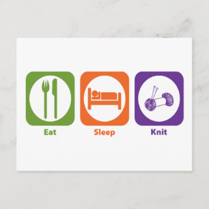 Postal Eat Sleep Knit