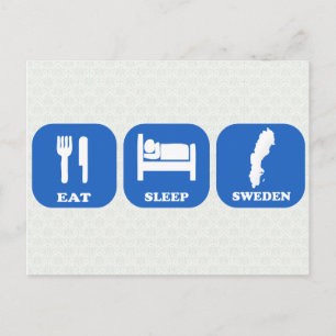 Postal Eat Sleep Sweden