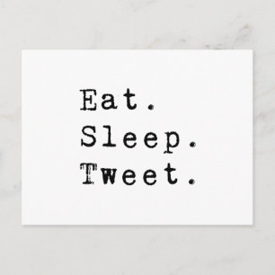 Postal Eat Sleep Tweet