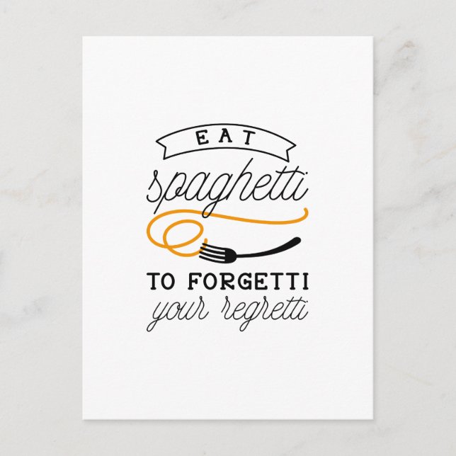 Postal Eat Spaghetti (Anverso)