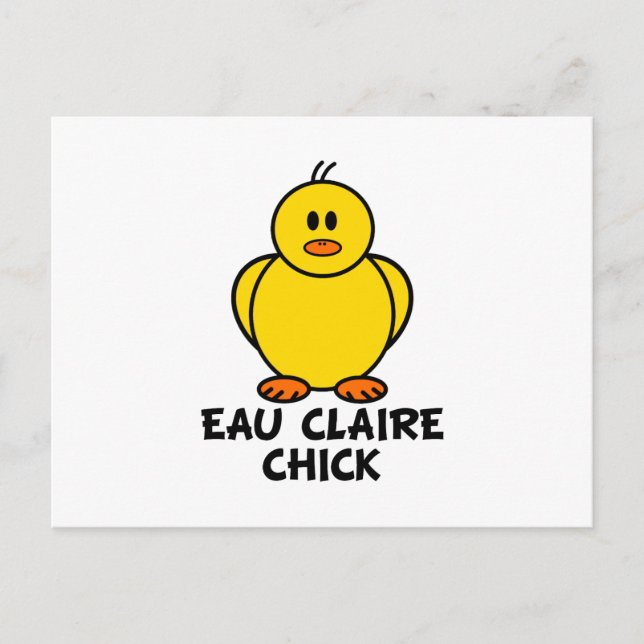 Postal Eau Claire Wisconsin Chick (Anverso)