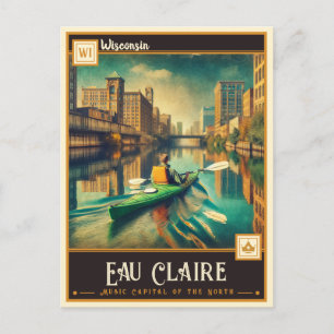 Postal Eau Claire, Wisconsin   Vintage