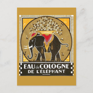 Postal Eau de Cologne de l'elephant