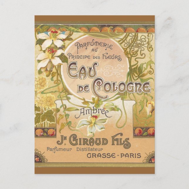 Postal Eau de Colonia Ambree (Anverso)