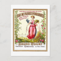 Postal Eau de Fleurs d'Orangers