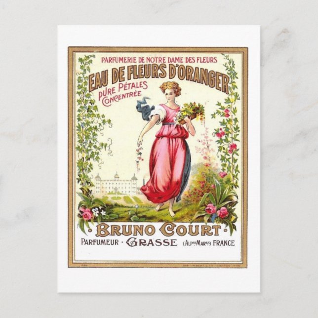 Postal Eau de Fleurs d'Orangers (Anverso)