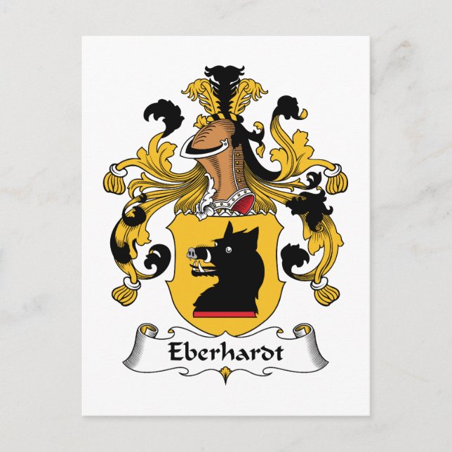 Postal Eberhardt Family Crest (Anverso)