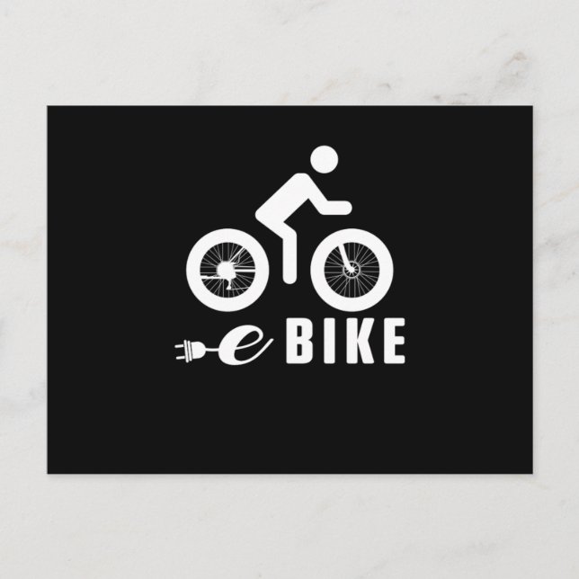 Postal EBike Electric Bicycle Cycling Biking Biker Gift (Anverso)