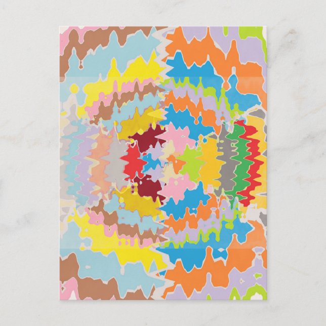 Postal EBR Colores arcoiris: balance energético (Anverso)