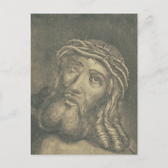 Postal Ecce homo Cara Santa de Jesús (Anverso)