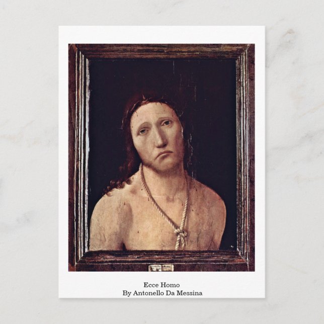 Postal Ecce Homo de Antonello Da Messina (Anverso)