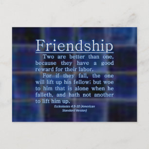 Postal Ecclesiastes 4:9-10