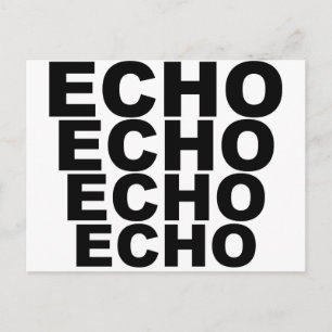 Postal ECHO ECHO ECHO Gorra Mousepad Mug