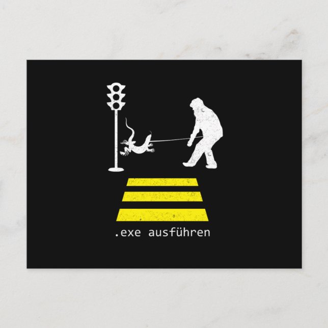 Postal Echse Ausfhren Programmierer Coder Programmer Gift (Anverso)