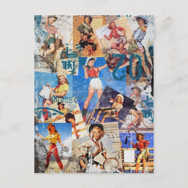 Postal Ecléctica de Texas: Colección de Cowgirl No. 1 (Anverso)