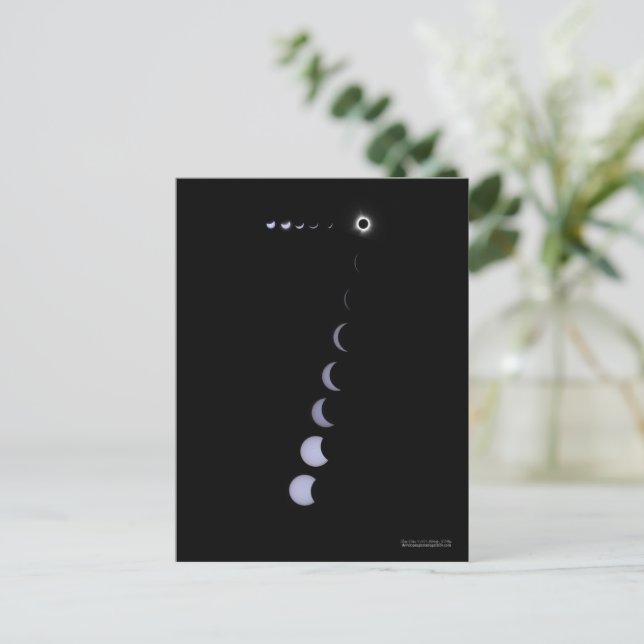Postal Eclipse Afortunado (Anverso de pie)