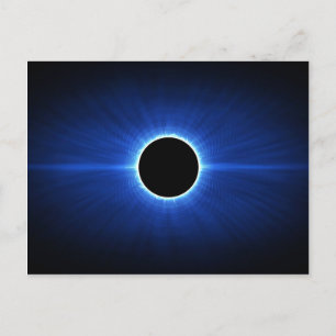 Postal Eclipse de estrella azul