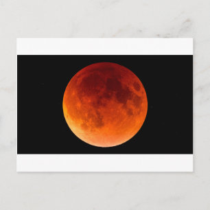 Postal Eclipse de la luna de sangre
