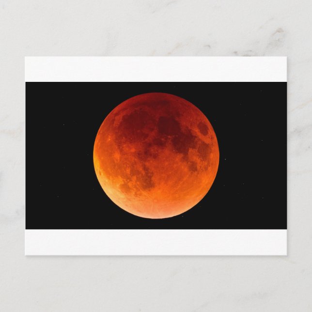 Postal Eclipse de la luna de sangre (Anverso)