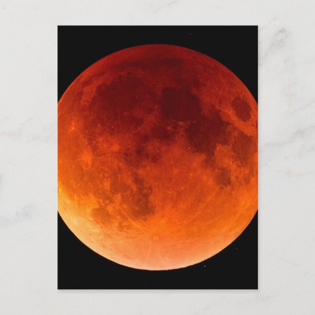 Postal Eclipse de la luna de sangre (Anverso)