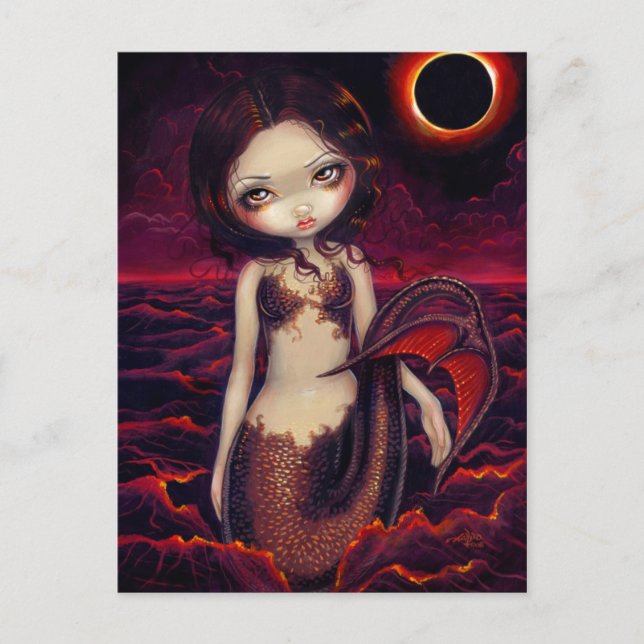 Postal "Eclipse de Sirena" (Anverso)