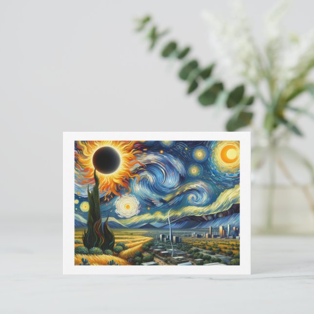 Postal Eclipse de Texas (Anverso de pie)