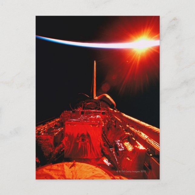 Postal Eclipse desde el espacio (Anverso)