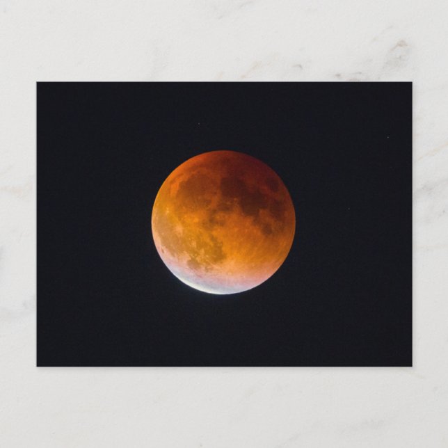 Postal Eclipse Lunar de Luna Azul | Estado de Washington (Anverso)