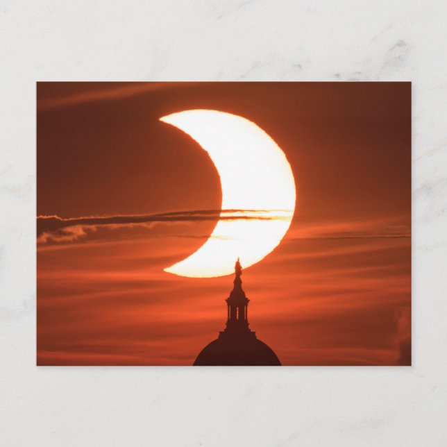 Postal Eclipse solar 2021 (Anverso)
