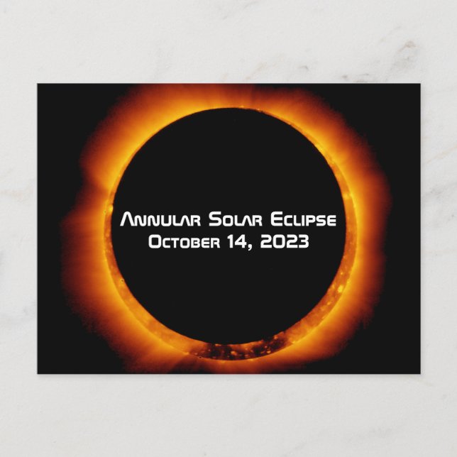 Postal Eclipse solar anual de 2023 (Anverso)