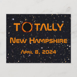Postal Eclipse solar de New Hampshire 2024