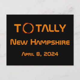 Postal Eclipse solar de New Hampshire 2024