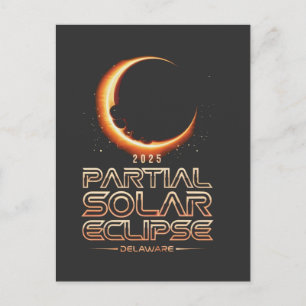 Postal Eclipse solar parcial de Nueva Jersey 2025