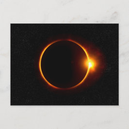 Postal Eclipse solar Sun oscuro y luna