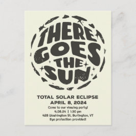 Postal Eclipse solar total 2024: el sol