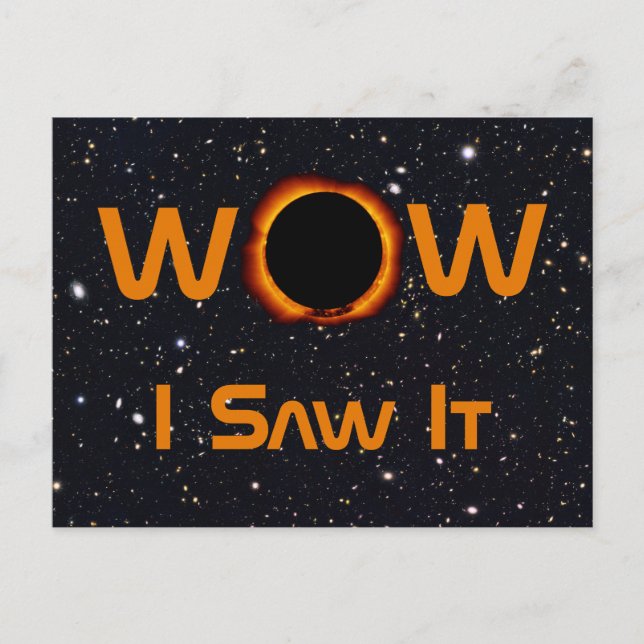 Postal Eclipse Solar Total 2024 WOW Lo Vi (Anverso)