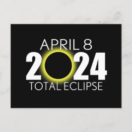 Postal Eclipse solar total - 8 de abril de 2024 - Diseño