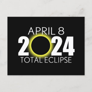 Postal Eclipse solar total - 8 de abril de 2024 - Diseño