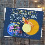 Postal Eclipse solar total 8 de abril de 2024 Diversión e<br><div class="desc">El 8 de abril de 2024, un eclipse solar total será visible en gran parte de Estados Unidos. Se le llama el "Gran Eclipse Solar Estadounidense". Si estás planeando celebrar este emocionante evento, este diseño humorístico es perfecto para ti. El irónico texto de parodia imita la letra de la canción...</div>