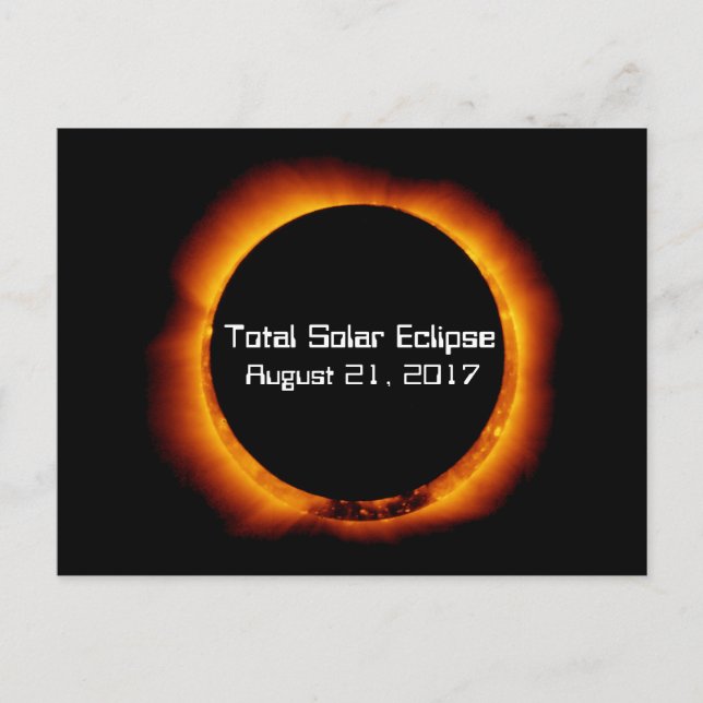 Postal Eclipse solar total de 2017 (Anverso)