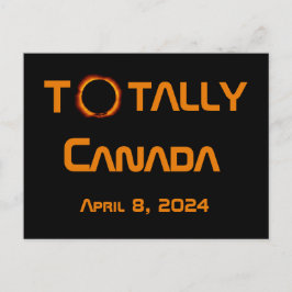 Postal Eclipse solar total de Canadá 2024