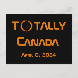 Postal Eclipse solar total de Canadá 2024