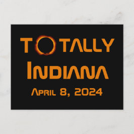 Postal Eclipse solar total de Indiana 2024