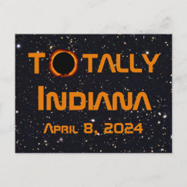Postal Eclipse solar total de Indiana 2024