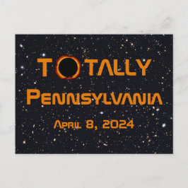 Postal Eclipse solar total de Pennsylvania 2024